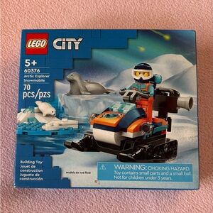 LEGO City Arctic Explorer Snowmobile - Teal, Orange & Black